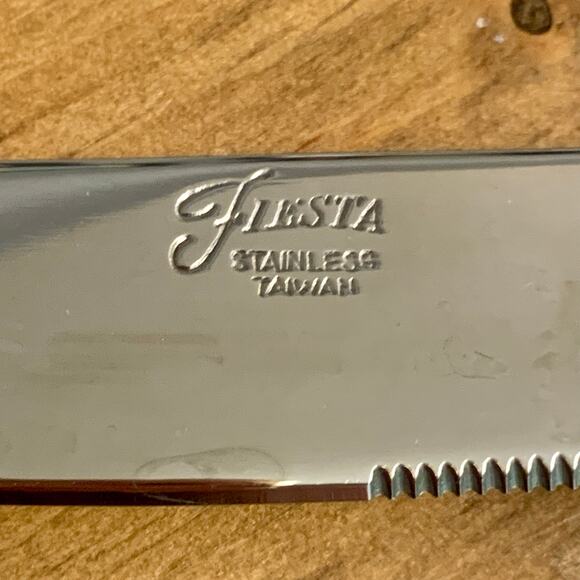 Fiestaware Swirl Turquoise Green Flatware Retired 5pc Place Setting Fiesta - Picture 5 of 10